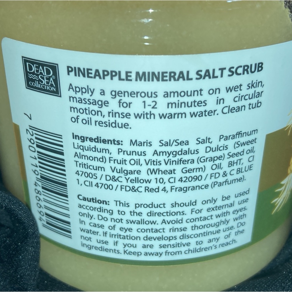 DEAD SEA COLLECTION PINEAPPLE SALT SCRUB - Picture 3 of 5